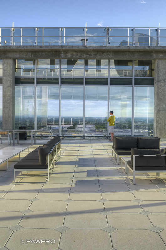 Tysons Tower rooftop patio.