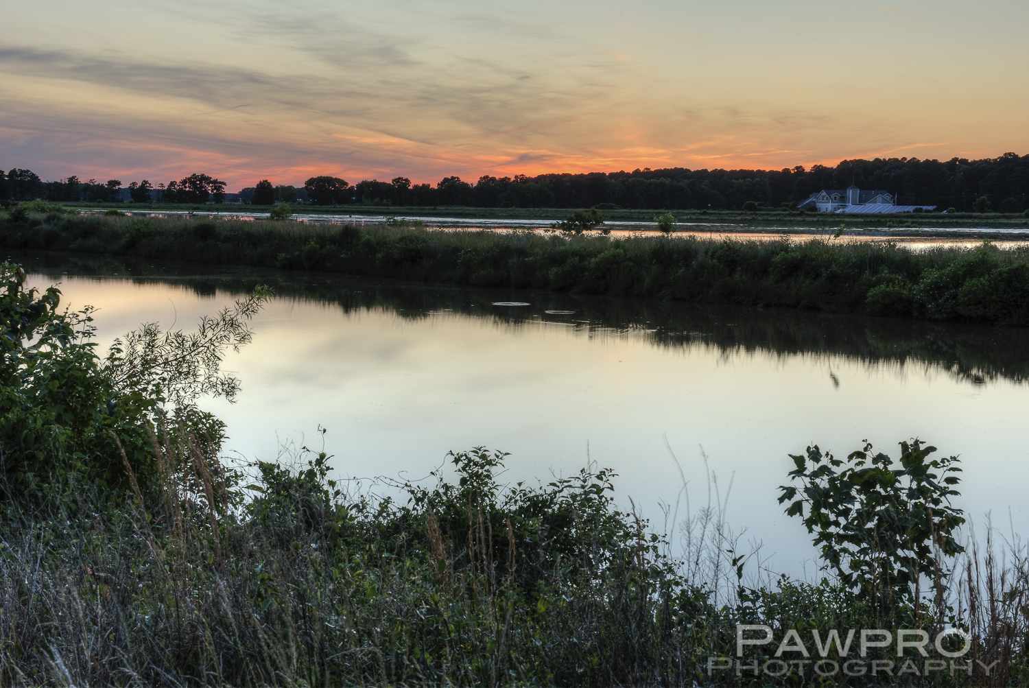 BlackwaterNWRVistorsCenterSunsetPAW7996