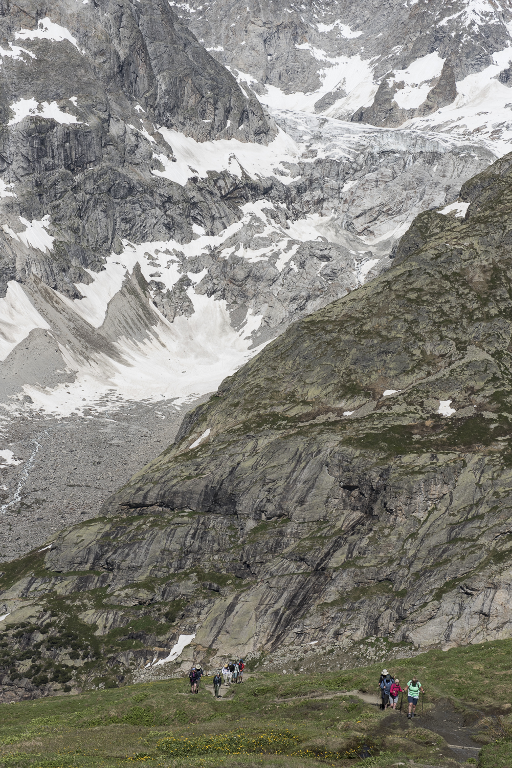 Tour du Mont Blanc, Val Ferret, Italy on the way to Grand Col Ferret